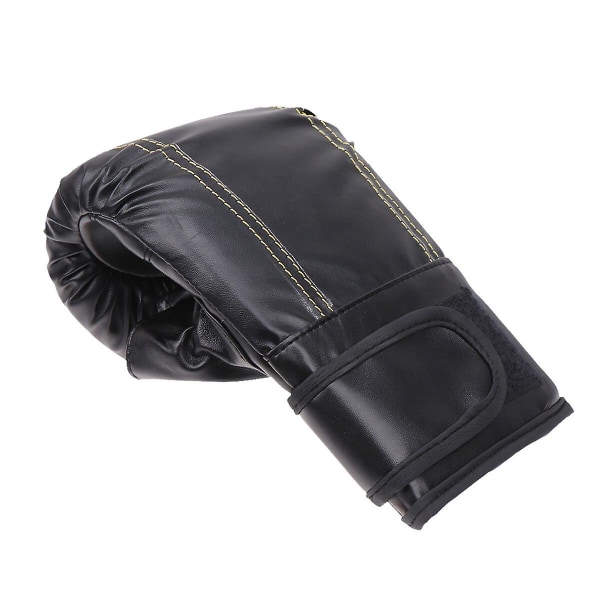 Pu Boxningshandskar Träningsvantar Sparring Handkuddar För Taekwondo Kickboxning Fighting (svart) Svart Black