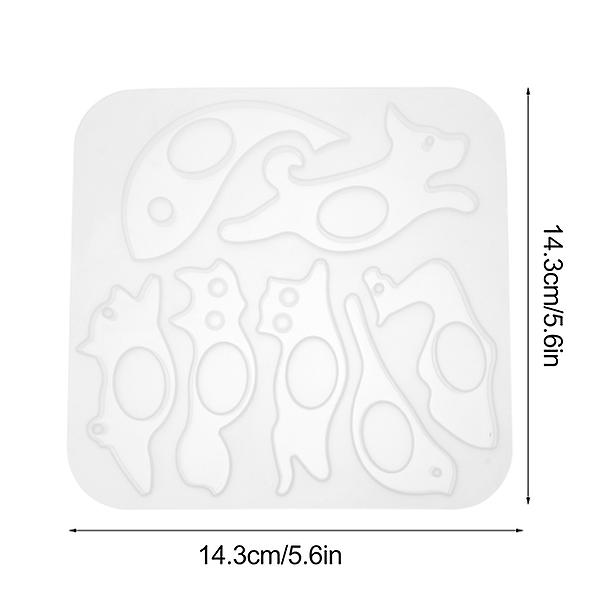 Silikoninen DIY-kirjan sivunpidike muotti peukalon renkaan muotti lukemisen tarvikkeet lahjat 14,3X14,3cm 14.3X14.3cm