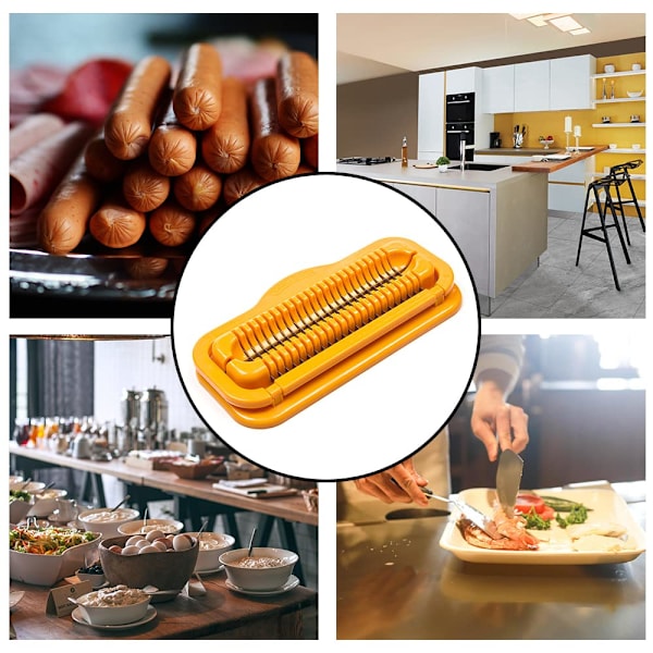 Varmkorv Skärmaskin Banan Slicer Multifunktionell Varmkorv Skinka Korv Skärmaskin Kök Varmkorv Skärning
