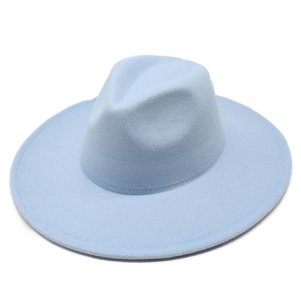 Stora hattar för kvinnor Topp hattbrätte 9,5 cm Water Drop Cap Enfärgad Western Stage Performance Jazz Caps（4st）