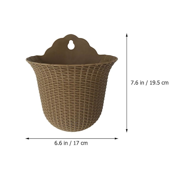 1 st Exklusiv Vägghängande Blomkruka Heminredning Blomkruka För Hemmet Kaffe 19x17,5cm Coffee 19x17.5cm