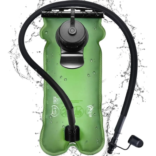 Hydrationsblåsa 3 liter, vattenblåsa med isolerat rör, BPA-fri, läcksäker, hydreringsreservoar för vandring