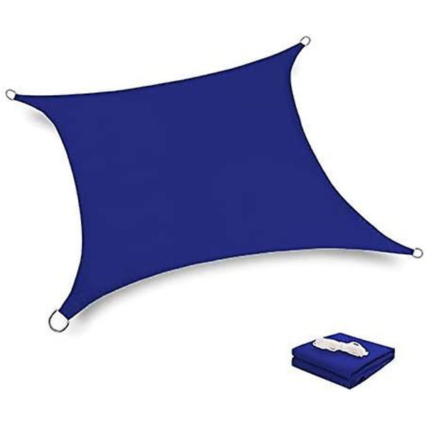 Vattentät Solsegel UV-Blocker Solskydd Patio Likbent Triangel Stickad Block Tyg Pergola Carport Markis 2x2 Royal Blå 2x2 Royal Blue
