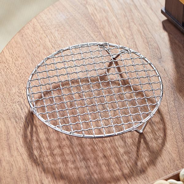 (diameter 10 centimeter) Grillgaller för BBQ-tillbehör - 304 Rostfritt stål Bakning Matlagning Runt Galler för Revben Kakor