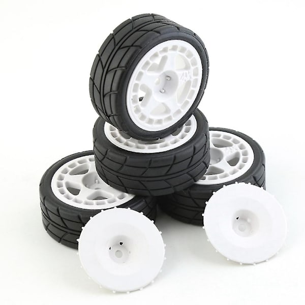 4 stk 12mm Hex 65mm Gummihjul Dekk Kompatibel Med Xv-01 -01 -02 Lc Racing Ptg-2 Hpi Wr8 1/10 Rc Bil,2