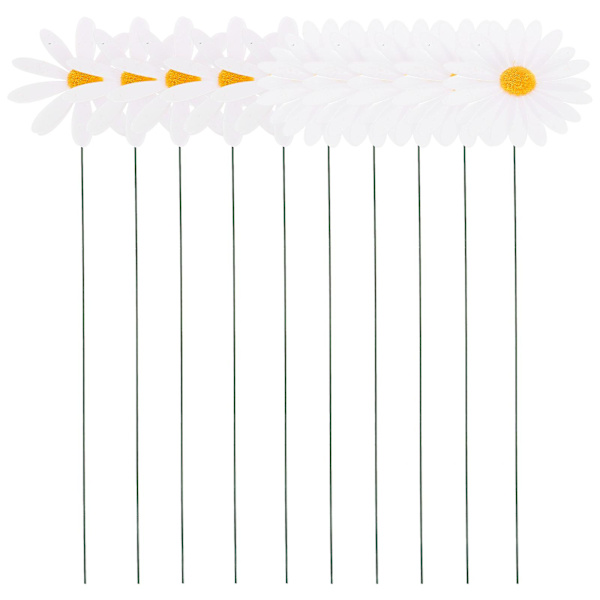 10 kpl Daisy-koristeita Puutarha-aita-koriste Daisy-aidoista Daisy-tikku Puutarha Daisy-koriste 40x9cm 40x9cm