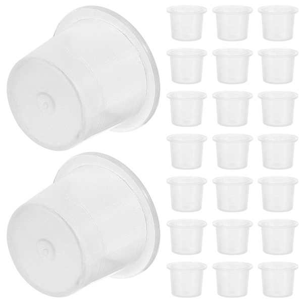 1000 st Bläckkopp Färgkopp Pigmentbehållare med Bas Plast Bläckkopp Tillbehörssatser Storlek S(vit)Vit2X1.5cm White 2X1.5cm