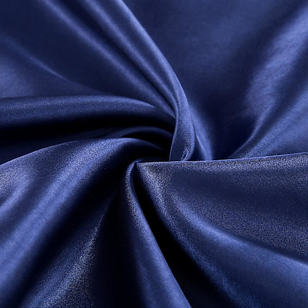 Satin Pudebetræk Til Hår Og Hud, 2-pak - Standard Størrelse Pudebetræk - Satin Pudebetræk Med Konvolutlukning Blå20 x 36 Navy 20  x 36
