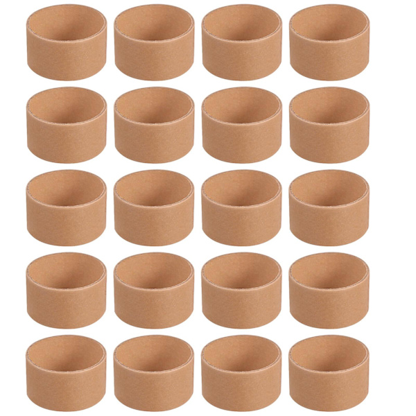 20 st Vit Kartongräsrör Papprör Förvaringstuber Papprör Cylindrar DIY Hantverk Pappersrulle DIY Papprör Brun 5,2X3cm Brown 5.2X3cm
