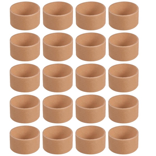 20 stk Hvite Papprør Lagringsrør Papp Tepperør Papp Sylinder DIY Håndverk Papirrull DIY Papprør Brun 5,2X3cm Brown 5.2X3cm