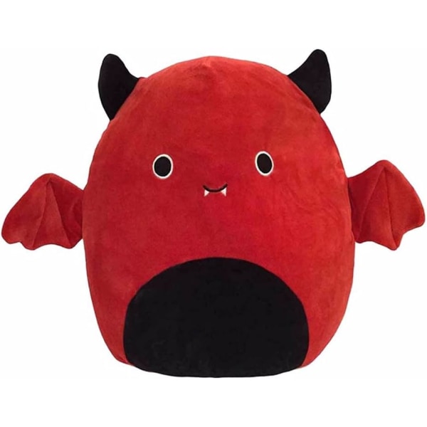 Blød Sød Flagermus Plyslegetøj Halloween Fyldt Plys Dukke Baby Pude 1 stk (Rød)