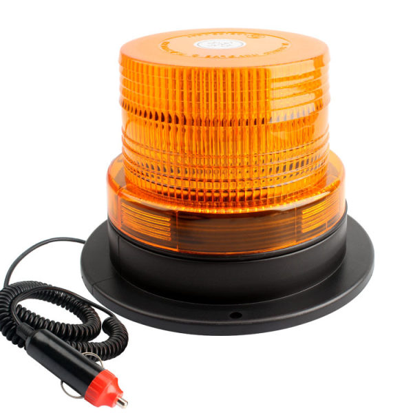 LED-varningsljus, 12V/80 Amber, Nödblixtljus med Magnet för Lastbilar och Fordon