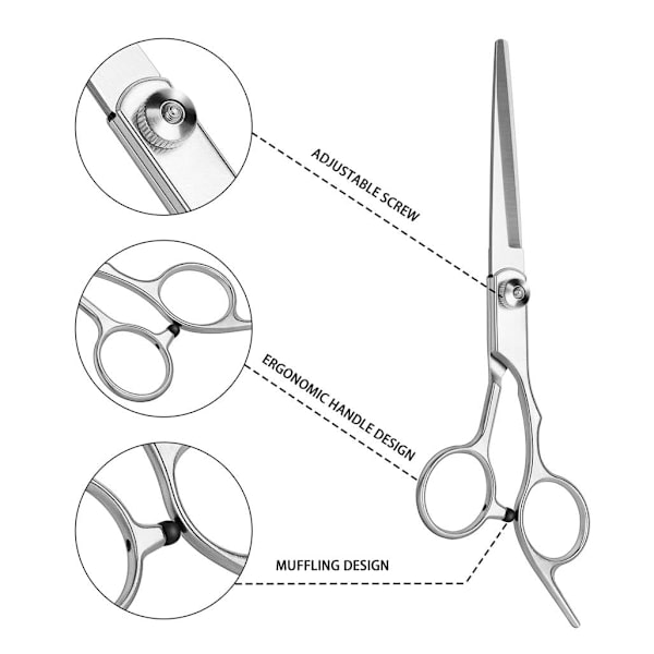 Hårklippningssax - Hårklippnings- och frisörsaxar i rostfritt stål för frisörer