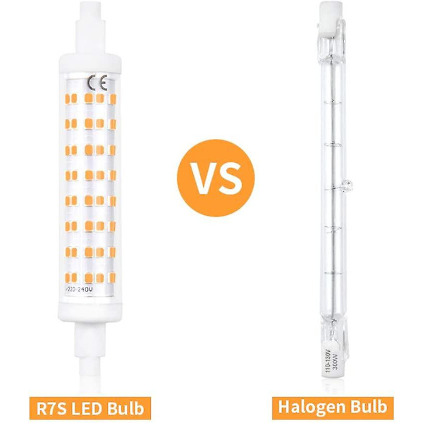 10W Dæmpbar R7s 118mm LED Pærelampe Kold Hvid 6000K AC200-240V LED Lineær Spotlight Ækvivalent Til 48 50 80W Halogen Pære Til Stue