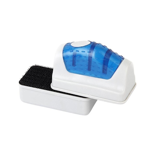 Akvarium Dobbeltsidet Flydende Magnetisk Glasrenser Børstefjerner - Størrelse LBlåL Blue L