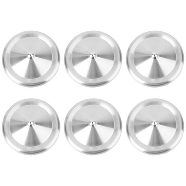 6 st Mugglock, Dryckeslock, Koppslock, Metall, Silver10X Silver 10X10CM