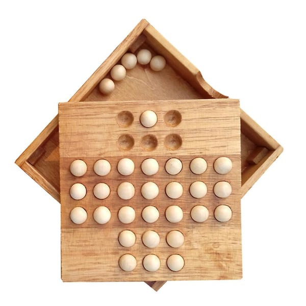 Sektionerede Tallerkener Voksne Intelligens Legetøj Strategispil Solitaire Diamant Skak
