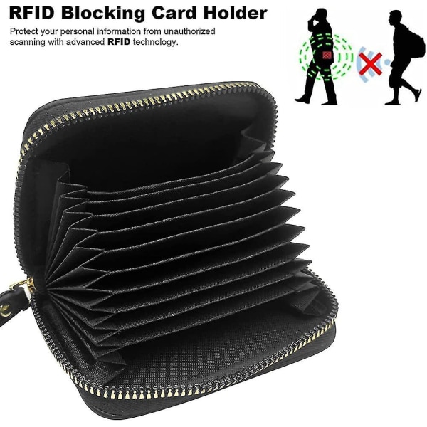 Kvinders kreditkortholder, Rfid-blokerende damepung med rustfrit stål