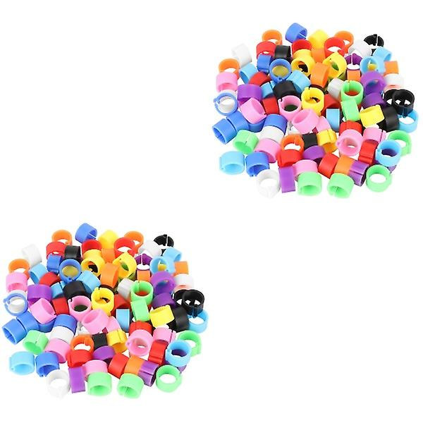 450 st 8mm Duvring Identifieringsring Öppningsbar Duvring Duvfotring 300 st 0,8X0,16CM 300 pcs 0.8X0.16CM