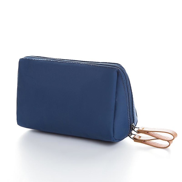 Lille Rejse Clutch Kosmetikpose Opbevaringspose Bærbar Vandafvisende Bærbar Kosmetik Opbevaringspose (1 stk) marineblå navy blue