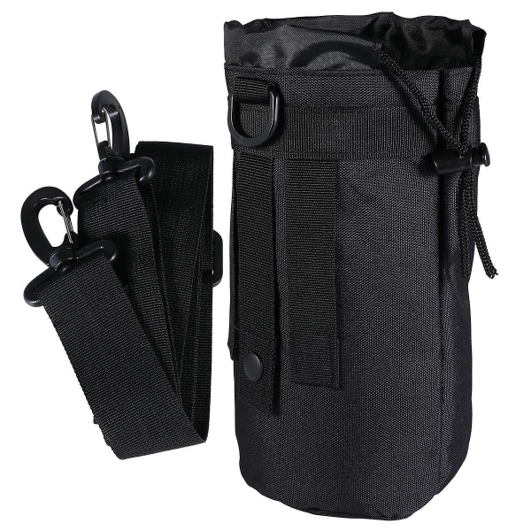 Sport Vandflaske Vandpose Tilbehørspose Campingkedel Vandafvisende Taske Sort 24X12CM Black 24X12CM