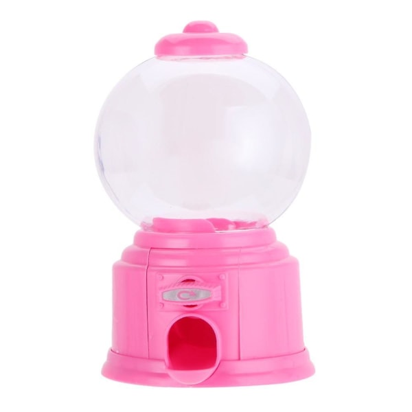 Creative Cute Sweets Mini Candy Machine Bubble Gumball Dispenser Coin Bank Kids Toy Warehouse Price Chrismas Birthday GiftPink