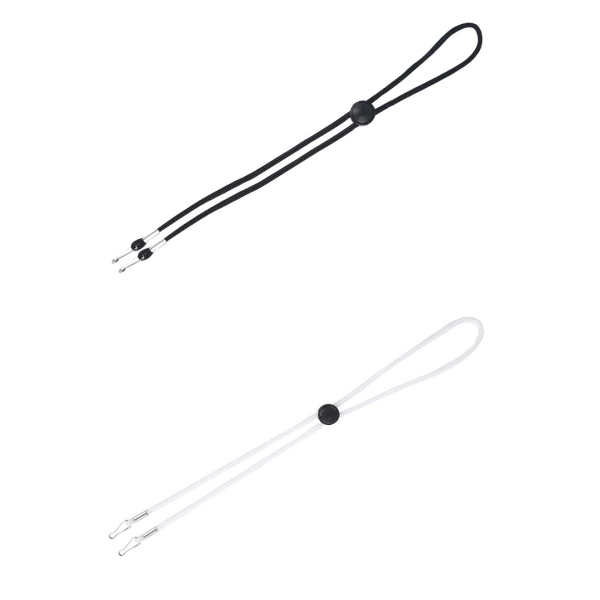 4 stk Elastisk Maske-Snøre Oppgradert Sink-Legering Haken, Justerbar Lengde, Maskeholder for Barn og Voksne