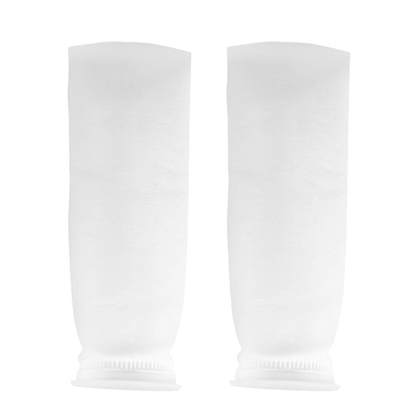 2 stk 100um 4 tommers akvarium fiskefilterpose Mesh Sump Filt Sokk Mikron Erstatning Hvit Akvariu White 100um