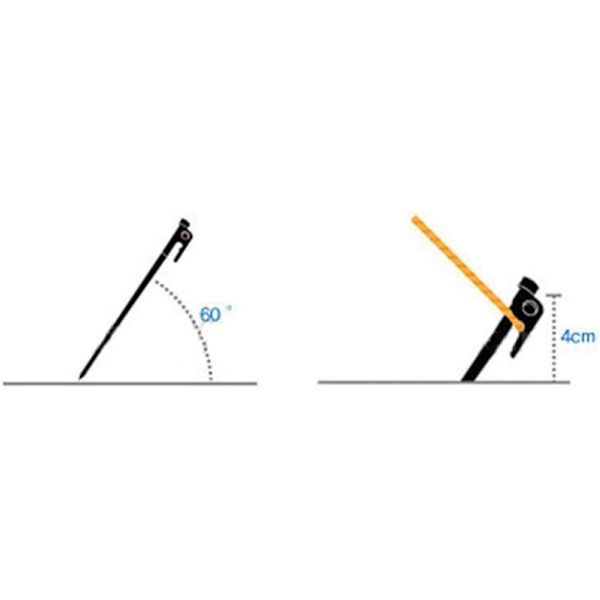 Camping Pinde 10 stk Teltsøm Heavy Duty Sort Stål Metal Camping Pinde Plukke Jordspyd Udendørs