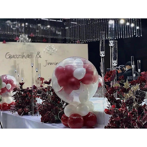6 stk./pakke 90 cm Assorterede Farverige Latex Gigant Jumbo Balloner til Bryllup Festligheder Fest Karneval Begivenhed Dekorationer