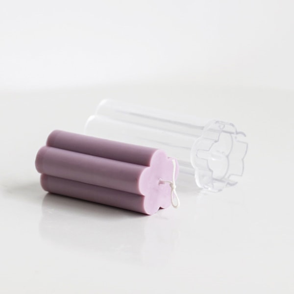 Gennemsigtige plastforme med blommeblomster til lysfremstilling one size_RY