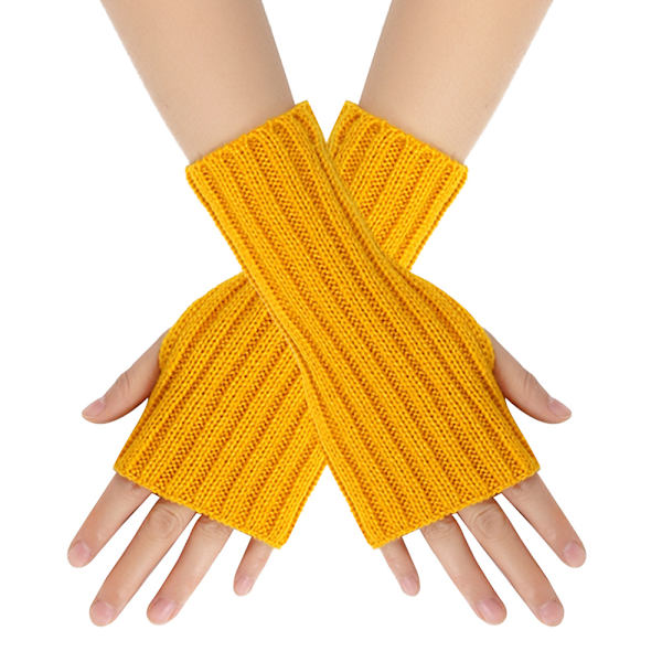 3 st stickade armvärmare fingerlösa stickade handskar vintervante handskar tumhål kostym fingerlösa handskar för kvinnor halvfinger