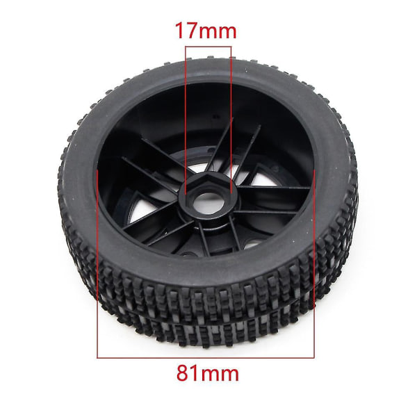 4st 111 mm däck hjul däck 17 mm hex kompatibel med 1/8 Arrma Traxxas Redcat Team Losi Hpi Rc biluppgraderingsdelar
