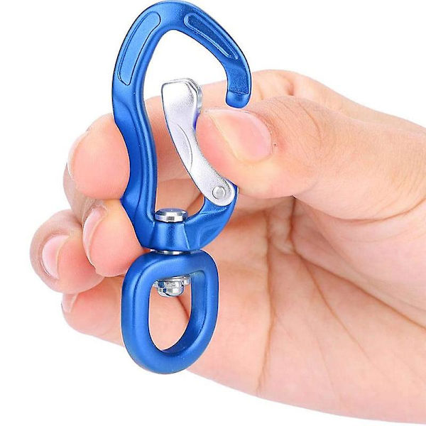 Roterande Karbinhake Multifunktionell Aluminiumlegering Karbinhake Vridbar Karbinhake Clip Används För Utomhus Camping Vandring Ryggsäck Krok Nyckelring Etc (1st, Sv