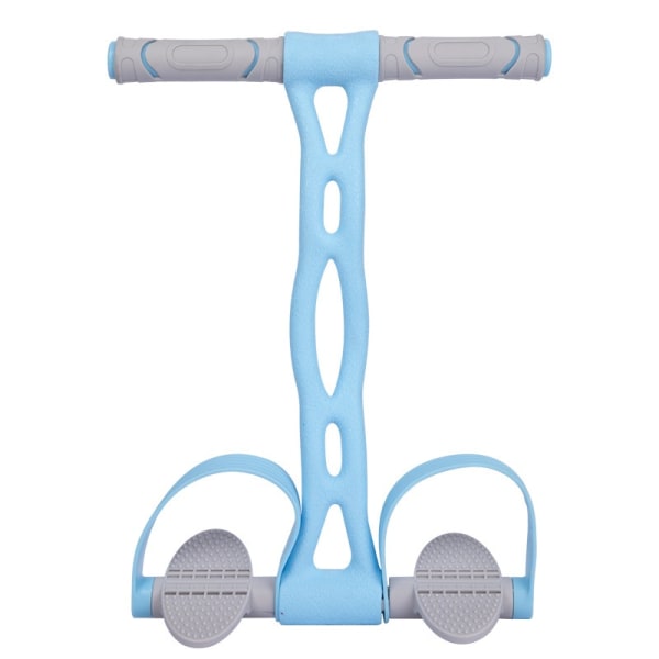 (Blå)Elastisk Yoga Pedal Puller Resistance Band, Naturlatex Tension Rope Fitness udstyr, til mave/talje/arm/benstræk