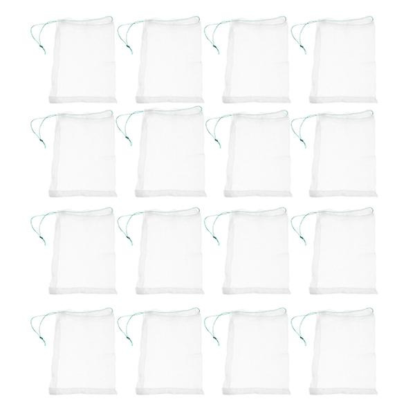 100 stk Frugt Træktråd Net Haveklatrenet Agurk Net Grøntsagsnet Hvid 15x10cm White 15x10cm