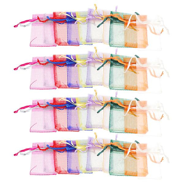 100 stk Rejse Smykkepose Smykke Gaveposer Små Gaveposer Smykke Emballagepose 7X5cm 7X5cm