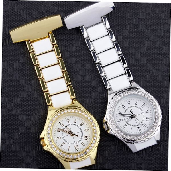 2 Styk Læge Sygeplejerske Lommeur Kreativ Lommeur Personlig Ur Gave Klassisk Lommeur Diamant Lommeur Vintage Lommeur