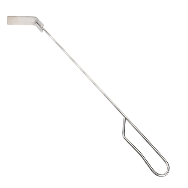 46 cm:n Grillaustyyli BBQ-tuhka-työkalu, Tuhka-pokeri, Klassinen käsikauha, Tuhkanpoistotyökalu, Hopea Silver