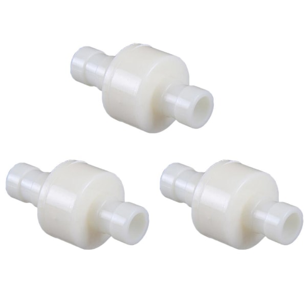 3 st Universal Adapter Rakt Envägs Plast Backventil Vattenkylare Ventil Backventil