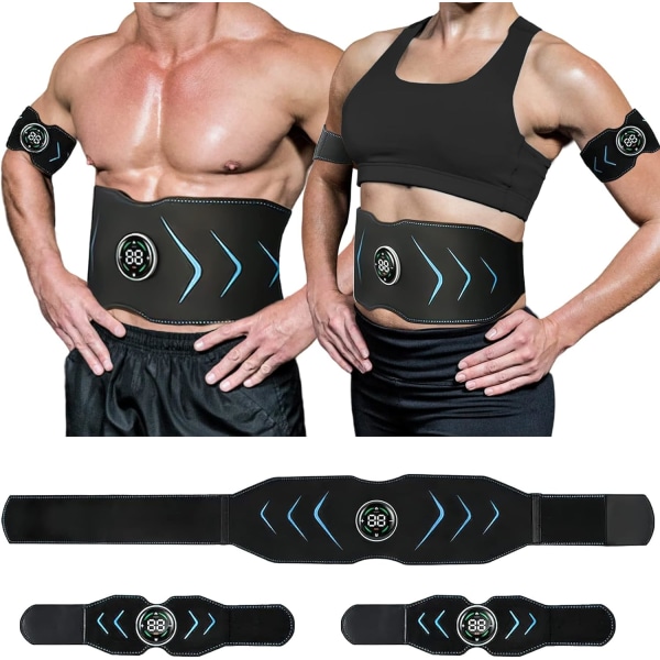 ABSSimulator, mavemaskine, abdominal toning bælte Muskeltoner Fitness træningsudstyr Ab-trænerudstyr til hjemmet……