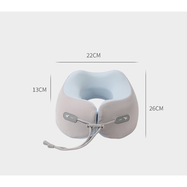 Memory Foam Resekudde Långsam Återhämtning U-formad Nackkudde*ryy Pink