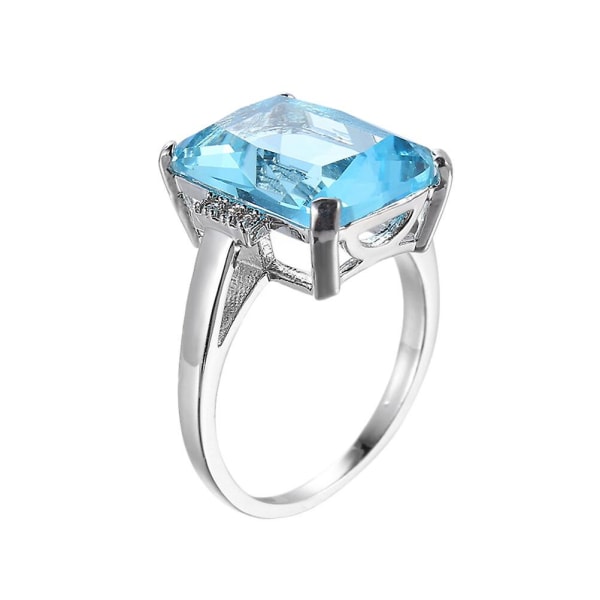Birthstone Ringar Dam Vintage Antika Ringar Cubic Zirconia Ringar Milgrain Ring Crystal Ring