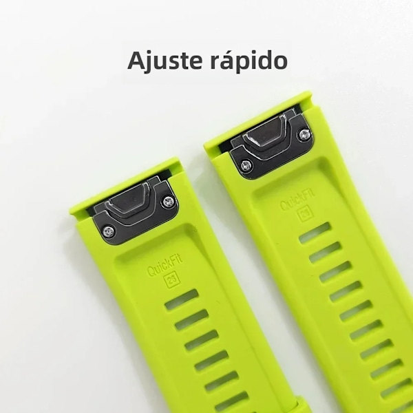 RYI_26MM 22MM Silikone Urrem til Garmin Fenix 6X 6 6S Pro 7X 7 Easyfit Armbånd Fenix 5 5X 5S Plus Smartwatch Bralet sort QuickFit 22mm