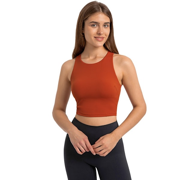 2 stk. Trænings-Crop Tops til Kvinder - Afkortede Racerback Halter Neck Bluser Ærmeløse Yoga Tops Pakke