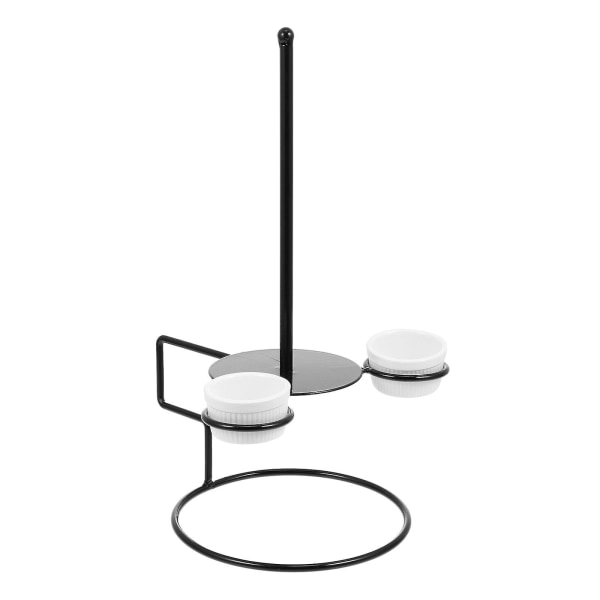 1 Set Ruostumattomasta Teräksestä Valmistettu Donitsihylly Lasten Juhliin, Jälkiruokateline Festivaaleille, Donitsihylly Musta 32X21X18CM Black 32X21X18CM