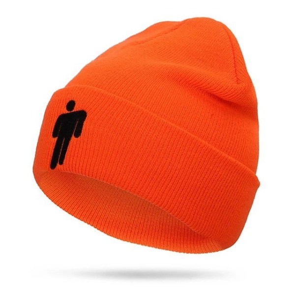 Unisex Frill Level Hatt för Män och Kvinnor Vinter Varm Stickad Hip-hop Mössa Vikbar Enfärgad Skalle Stickad Hatt Mössa Huvudbonad