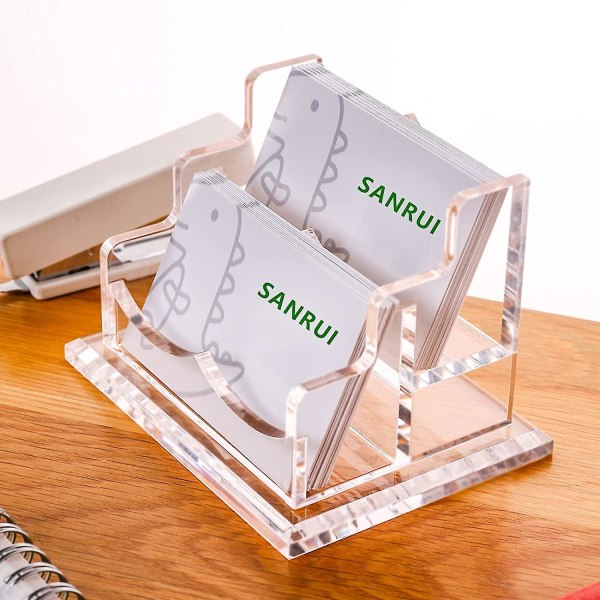 Business Card Holder For Deskclear Acrylic Business Card Standmultiple Business Card Display Holder Fits 2" X2 Pocket