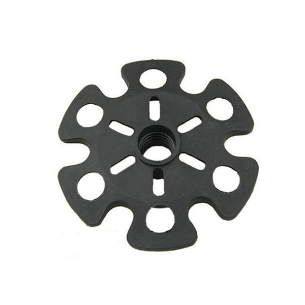 5 stk. Udendørs Klatring Vandrestav Spidser Snefnug Mud Ski Kurve Vandrestav Kurve Beskyttere Rep Black