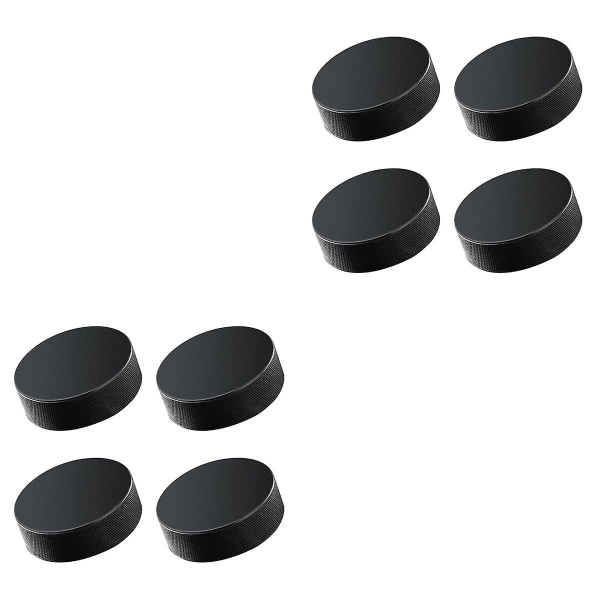 8 st Professionella Ishockey Puckar i Gummi, Standard Hockeybollar, Sportutrustning för Träning 8 pcs